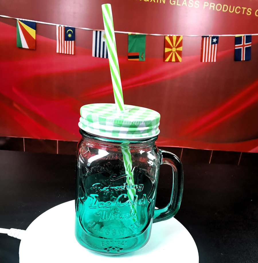 Buy Wholesale China 17oz(500ml) Mason Jar Drinking Mug Juice
